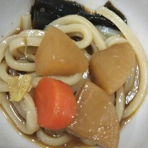 カレーうどんのもとを使った野菜たっぷりカレーうどん